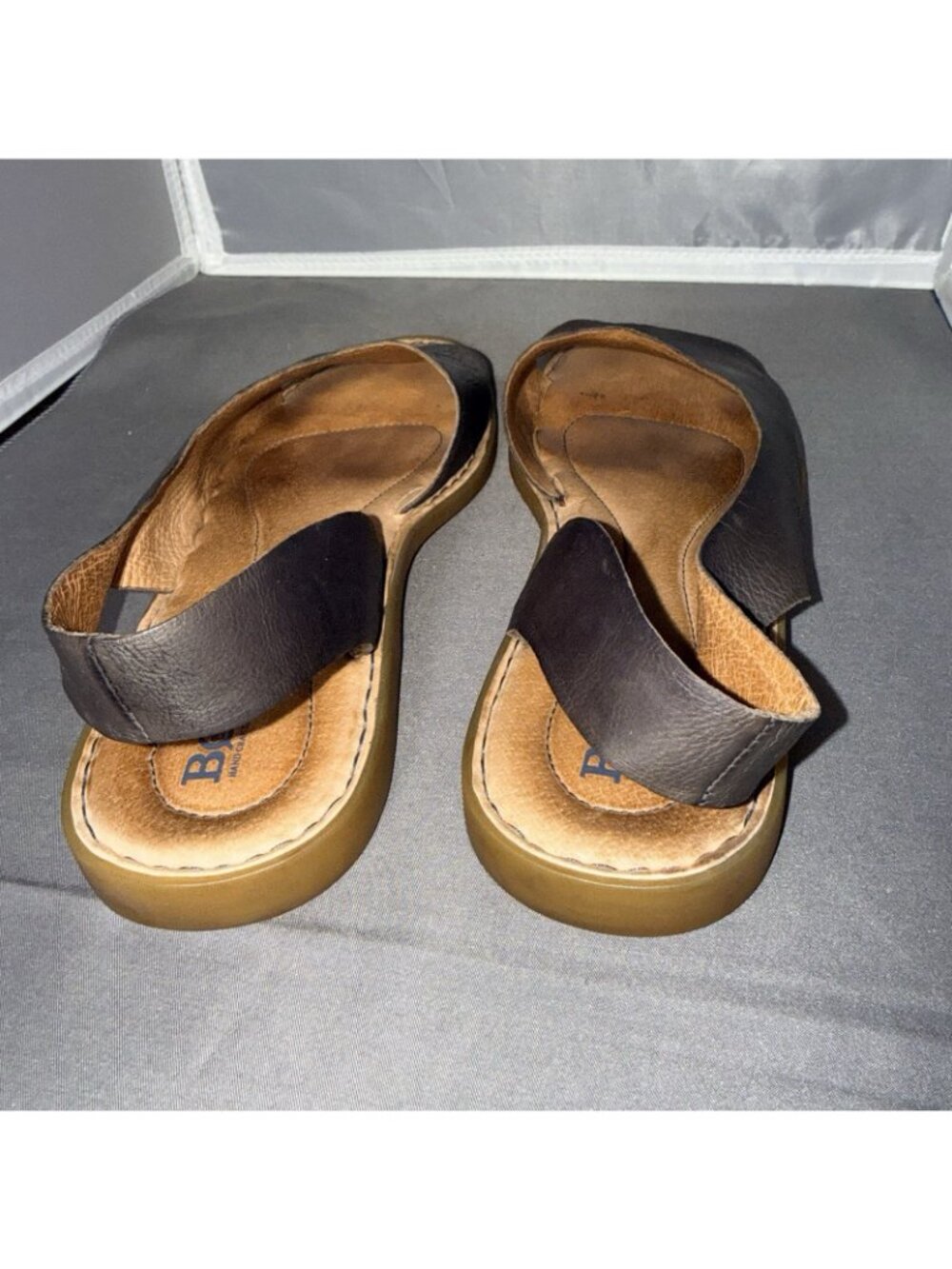 Born Women's Inlet Sling Back Sandal Dark Brown Espresso Shade Leather Size 10M - Picture 5 of 7